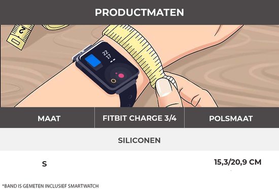 Bracelets en Siliconen adaptés au bracelet Fitbit Charge 4 - Lot de 4 bracelets - Bracelet Sport Convient au bracelet Fitbit Charge 3 - Set de 4 bracelets Zwart - Grijs - Wit - Vert - Taille S/ M (Small)