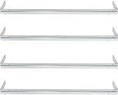 Lot de 4 Structure en acier SOTECH pour meuble bas de 60 cm, pour stabilisation de meuble de cuisinière encastré, support de montage pour meuble bas d'évier pour stabilisation de meuble