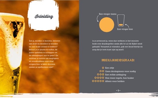 Close-up van een glas bier met schuim, met tekst 'Inleiding'.