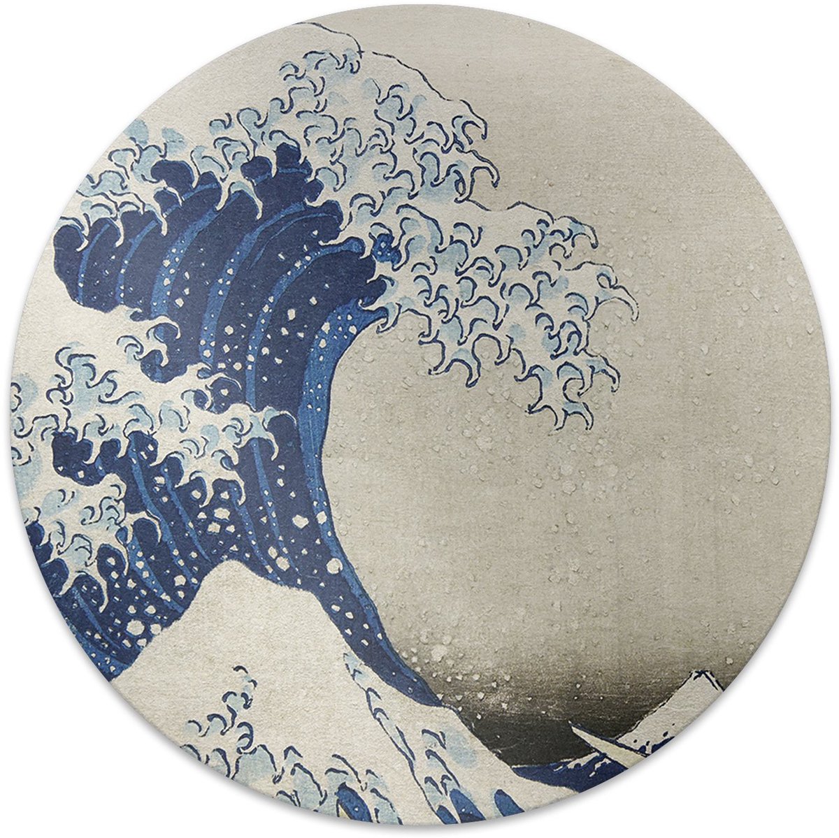 Tulup Vloerbeschermer - Japanse Kunst Vloerbeschermer Bureaustoel - 100 cm - Blauw Bureaustoel Vloerbeschermer - Bureaustoel Vloerbeschermer - Mótif Vloerbeschermer - Computer Stoel Mat - Kantoordecoraties