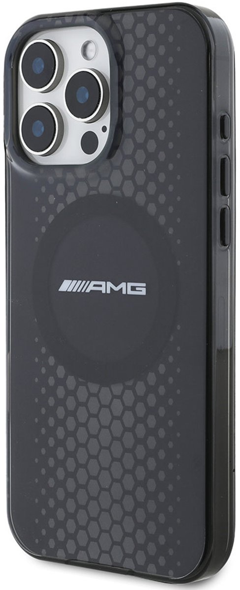 AMG iPhone 16 Pro Backcover hoesje Magsafe double layer - Zwart