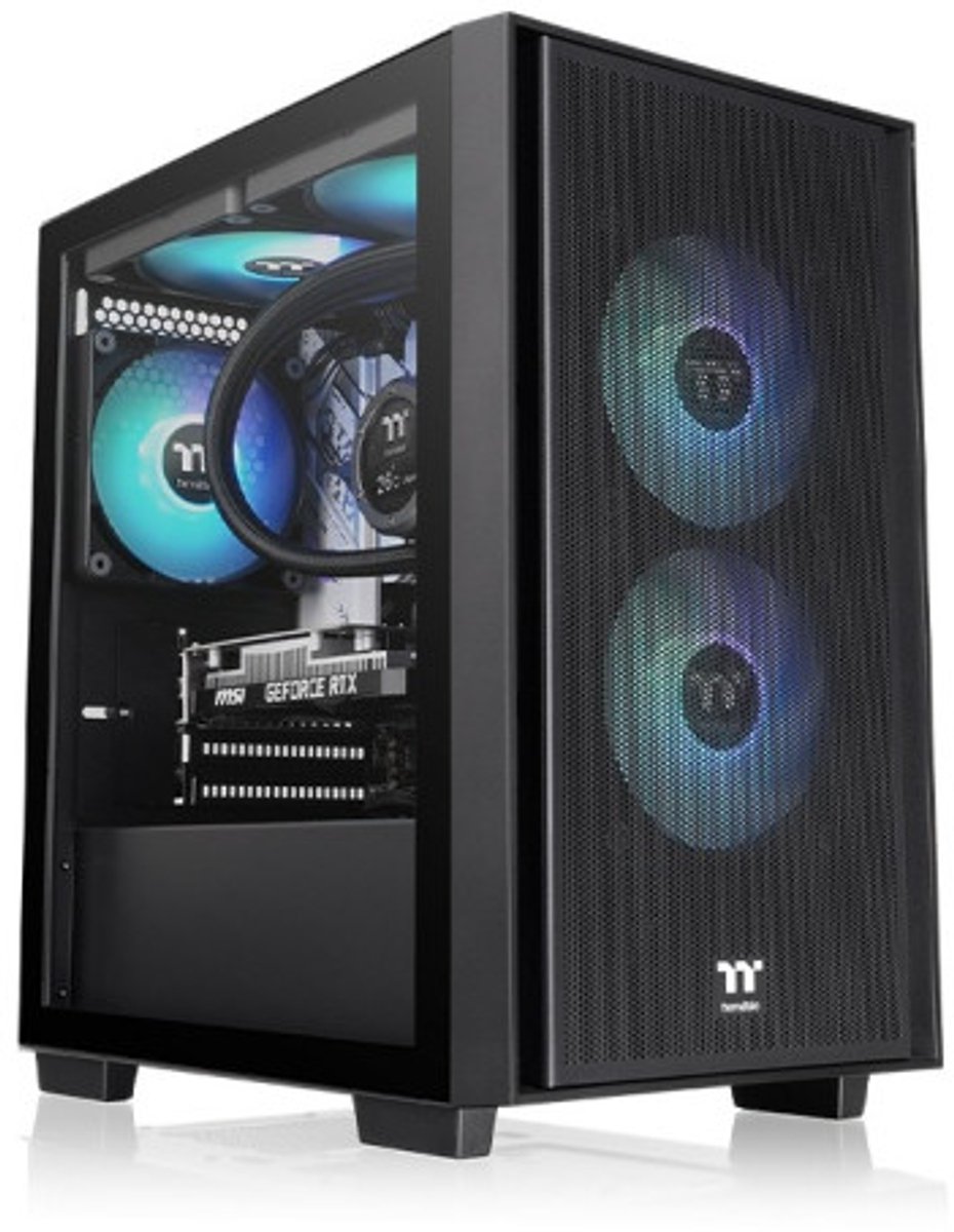 Thermaltake Versa H16 TG ARGB Micro Tower Zwart