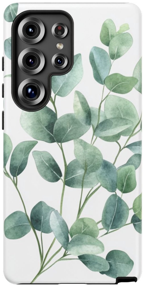 Aquarel Eucalyptusbladeren – Telefoonhoesje Geschikt voor Galaxy S25 Ultra