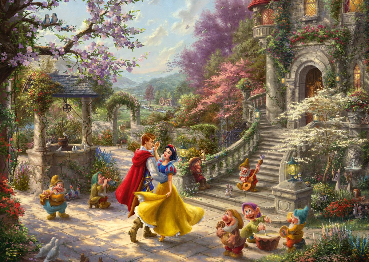 Disney Princess - Sneeuwwitje: Dansen met de prins - 1000 stukjes Puzzel