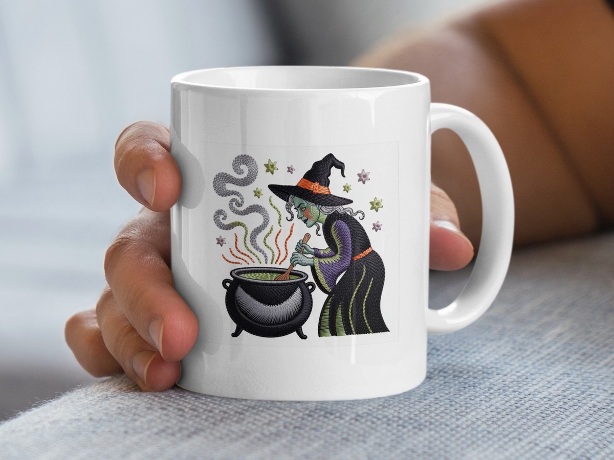 Bewitching Brew Mok, Heks Ketel, Halloween Mok, Magische Mok, Cadeau Idee, Herfst Decor, H