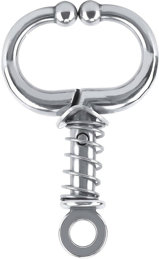 Inovra Plus - Pince à becs en acier inoxydable pour bovins avec pince à ressort - Accessoire pour bétail avec crochet pour corde de pâturage - Pince à Ring