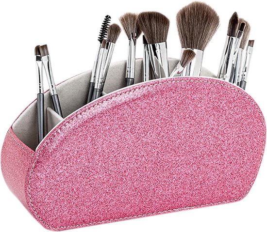 XNONE Lederen afstandsbediening organizer met 3 vakken, multifunctionele nachtkastje, bureau-organizer, pennenhouder voor pennen, brillen, mobiele telefoons, make-up (zwarte lijn, 3 vakken