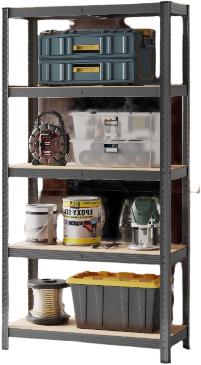 Zware plank - opslagplank - Garage Organizer - Versterkte stalen frame - 40x90x180cm
