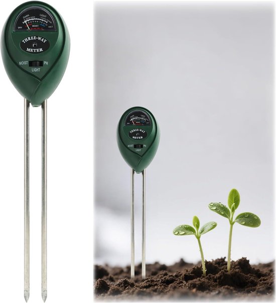 VT-05 Professionele pH-meter voor grond, hygrometer voor pH- en vochtmeter voor grond, pH-meter voor hygrometer voor instrumenten bewaken vocht voor wijngaarden, boomgaarden, veldproductie, gazon
