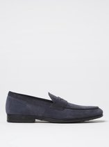 Suede Penny Loafers Driving Shoes - Blue