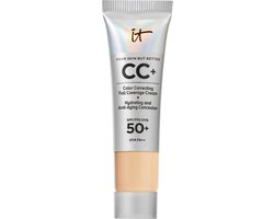 IT Cosmetics Your Skin But Better CC+ Crème SPF50+ 12ml - Hydraterend - Hoge Dekking & Satijnen Finish - Medium - Travel Size