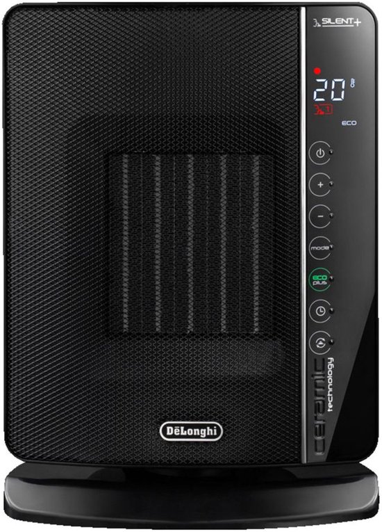 keramische ventilatorkachel 2400w zwart - delonghi - dch7993er-bc