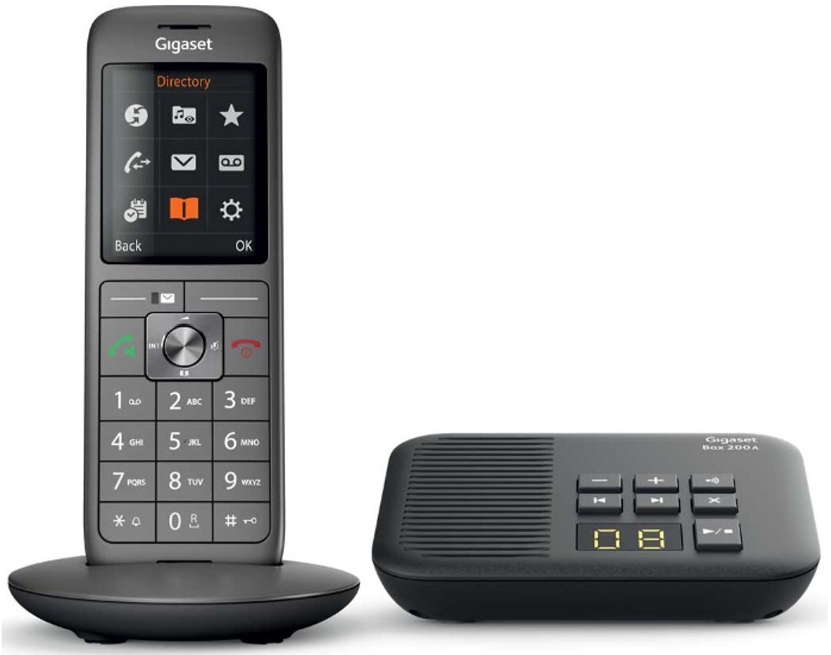Gigaset CL660A, Analoge-/DECT-telefoon, Draadloze handset, Luidspreker, 400 entries, Nummerherkenning, Grijs