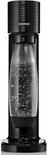 Zwarte Sodastream Gaia bruiswatertoestel met fles bruiswater.