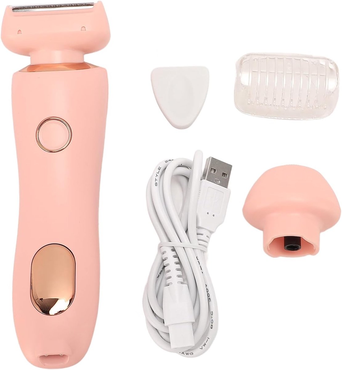 Elektrische epilator - Gladde epilator - Elektrische epilator voor zwangere vrouwen - Natte en droge epilator - Epilator voor vrouwen - Benen - Klein en gemakkelijk mee te nemen (roze)