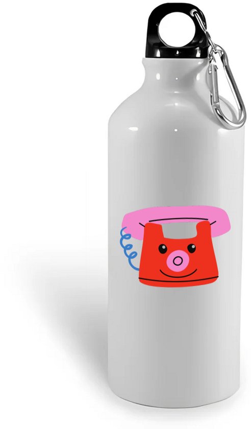 Hacebo® - Telefoon waterfles - Kind - Kinderen - Speelgoed - mobiel - cadeau - water fles - 600ML