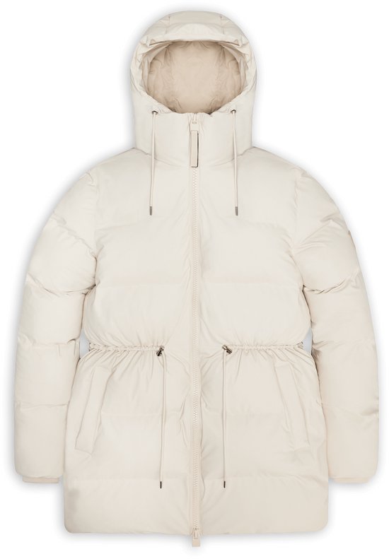Rains Alta Long Puffer String W Jacket W3T4 Dune | bol