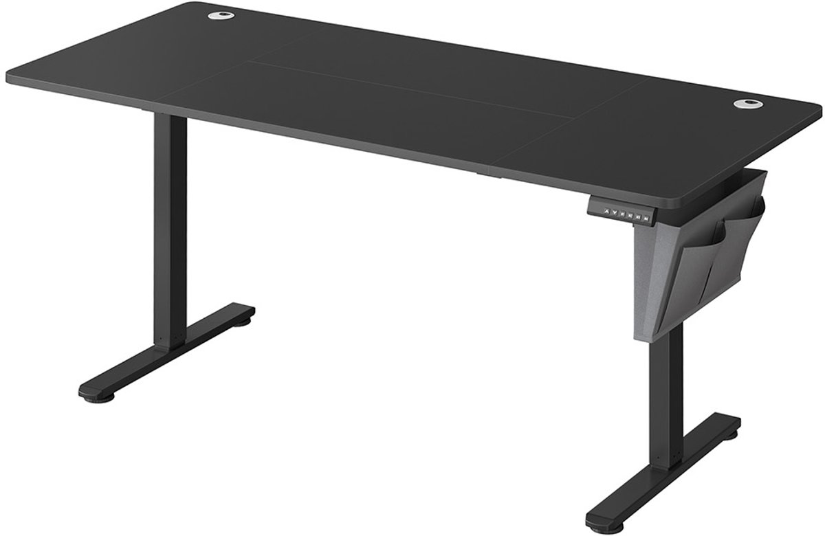 Elektrisch in hoogte verstelbaar bureau - 60 x 160 x (72–120) cm