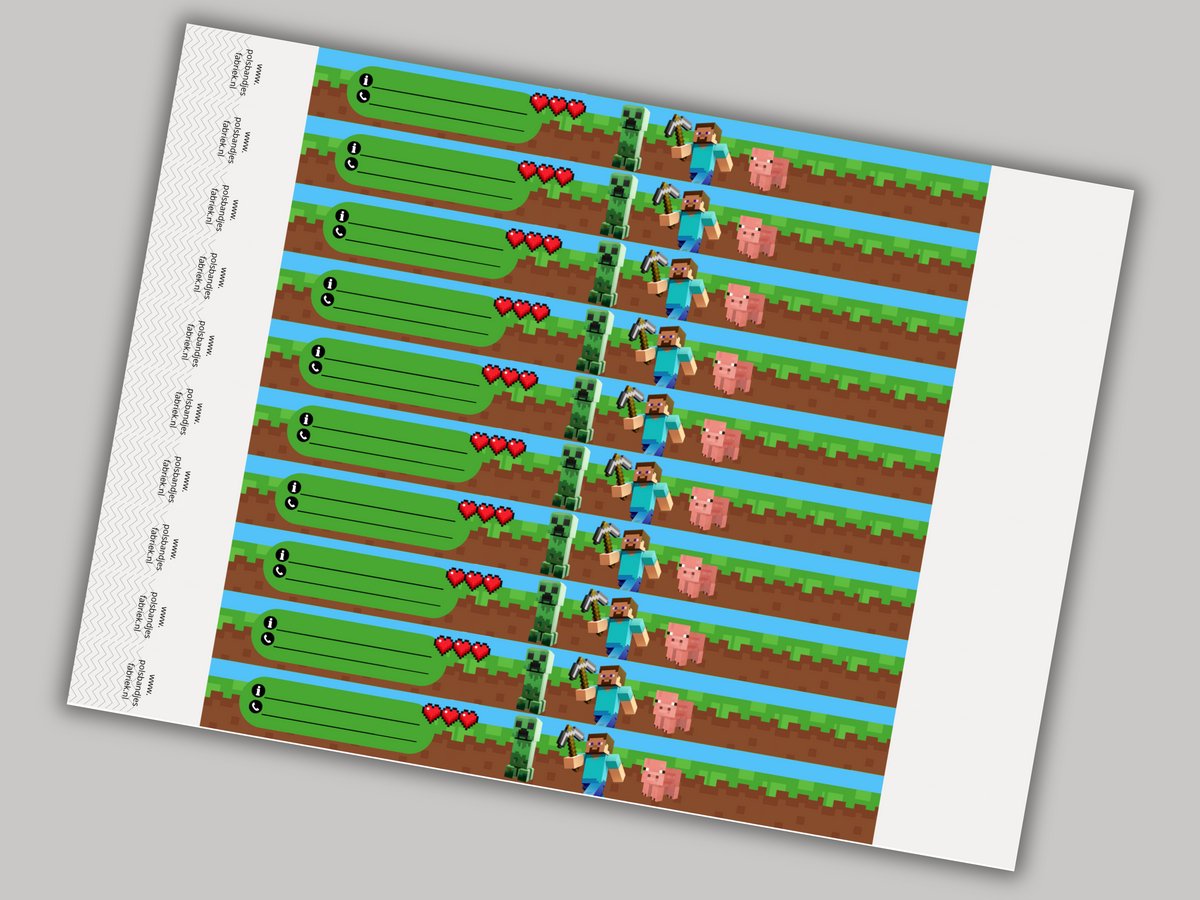 Kinder Tyvek Polsbandjes | Pixel Avontuur | 100 Stuks | VanDerEng | Voor Schoolreisjes, Gaming Events en Kinderveiligheid