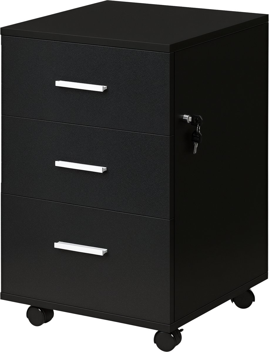 Vinsetto-Archiefkast-spaanplaat-40x40x62cm-Zwart