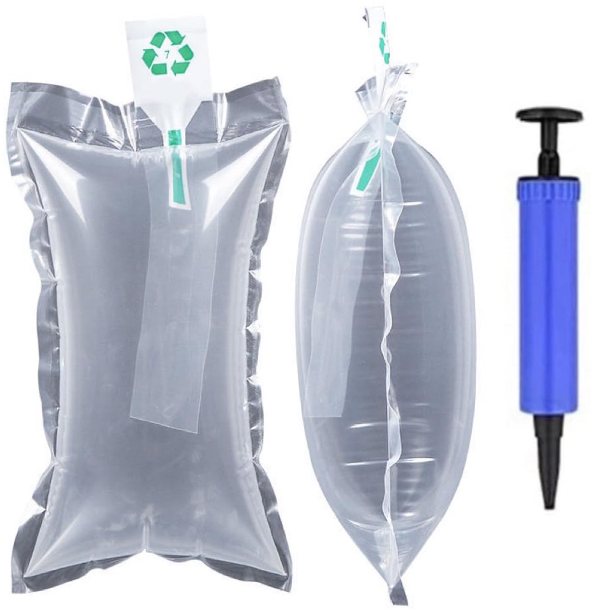 TRANKIELO® - Veilige Verpakkingsluchtkussens 10x15 cm – Set van 200 met Luchtpomp – Ideaal voor Transportverpakkingen – Robuuste Kwaliteit