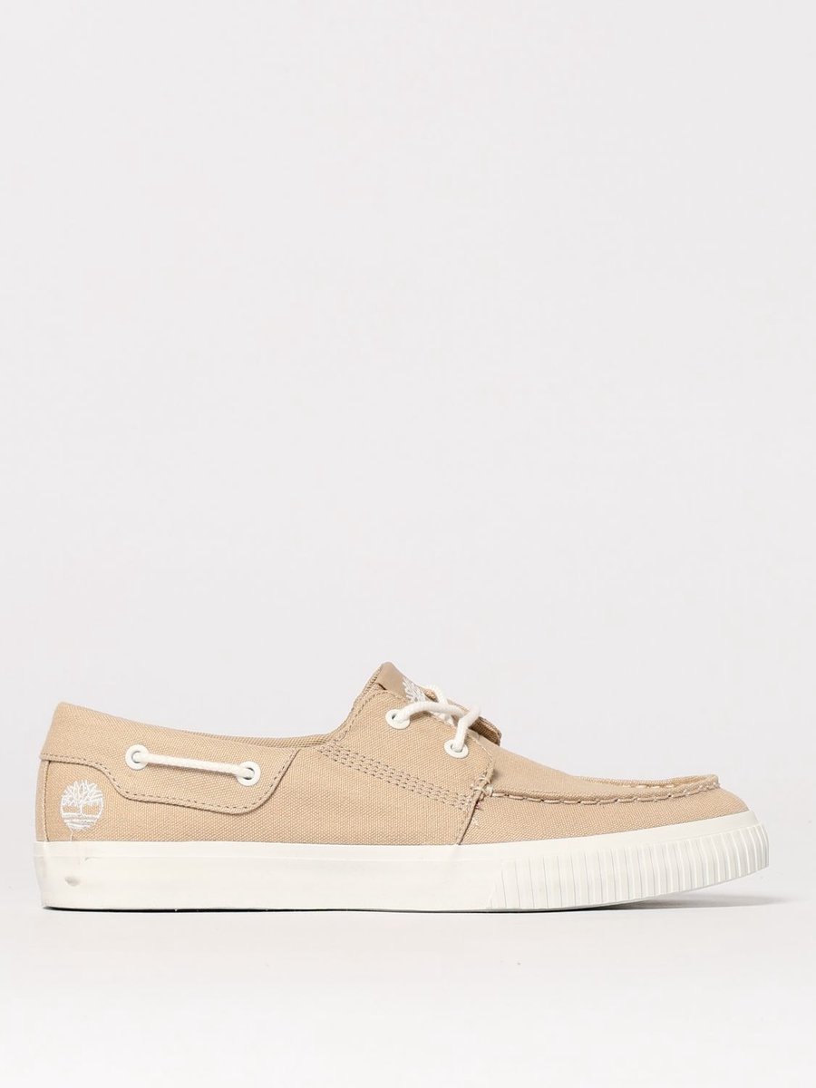 Authentic Canvas Boat Shoe Loafers Beige