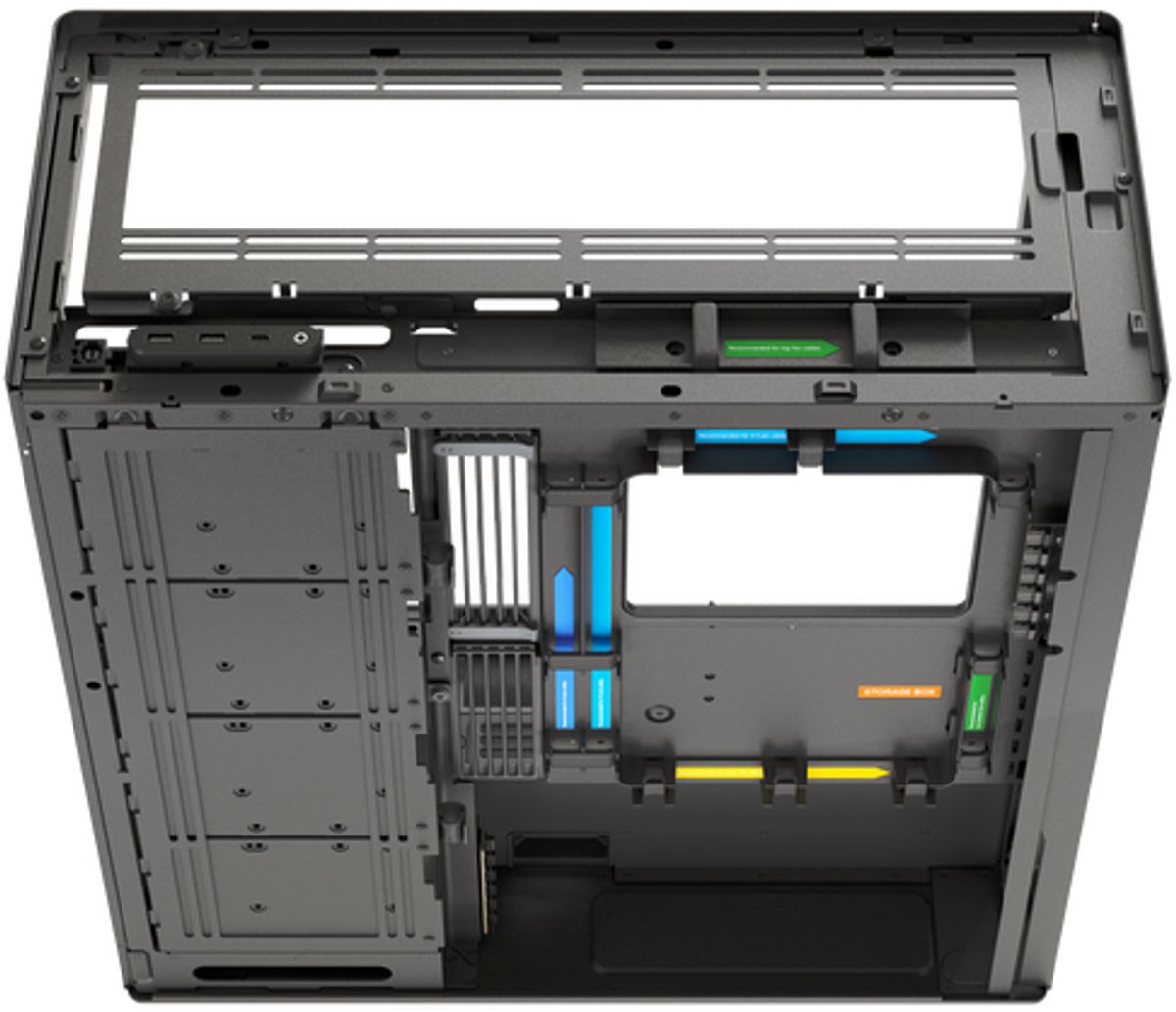 Havn Hs 420 Midi Tower Zwart behuizing - afbeelding 2