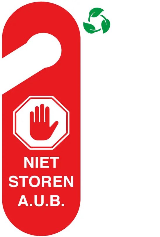 Affichette de porte « Ne pas déranger » - Panneau circulaire - 30 x 10 cm