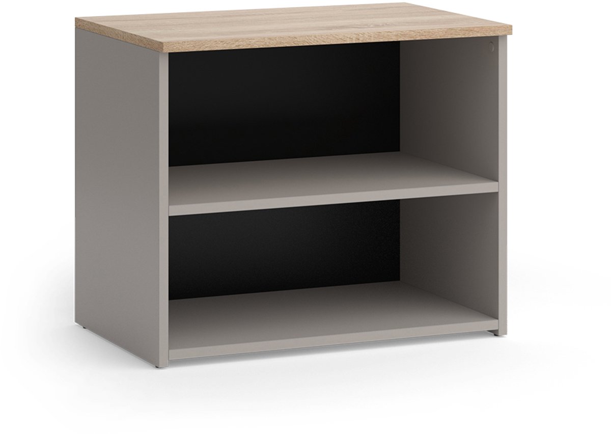 Vicco Wido TV-meubel – 60 x 50 cm met 2 compartimenten Grijs