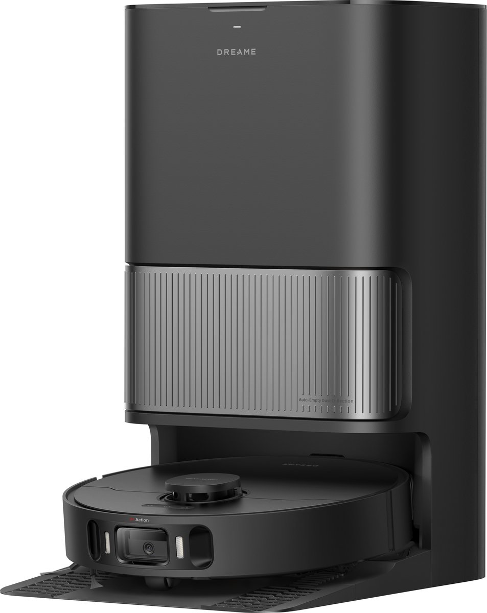 Dreame L40 Ultra AE – Zelfreinigende Robotstofzuiger met Warmwater Dweilsysteem, 19.000 Pa Zuigkracht & Automatisch Leegstation - Zwart