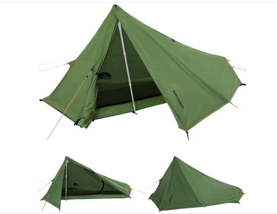 WNHB® Ultralichte Trekking Tent Waterdicht - Compacte Lichtgewicht Tent Voor Wandelen Fietsen En Kamperen - 1 Persoons Trekkingstoktent