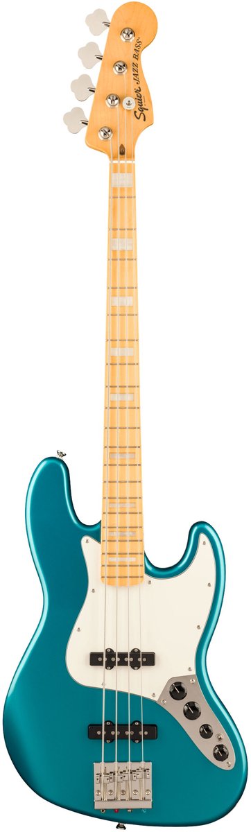 Squier Classic Vibe Active 70s Jazz Bass MN Ocean Turquoise - Elektrische basgitaar