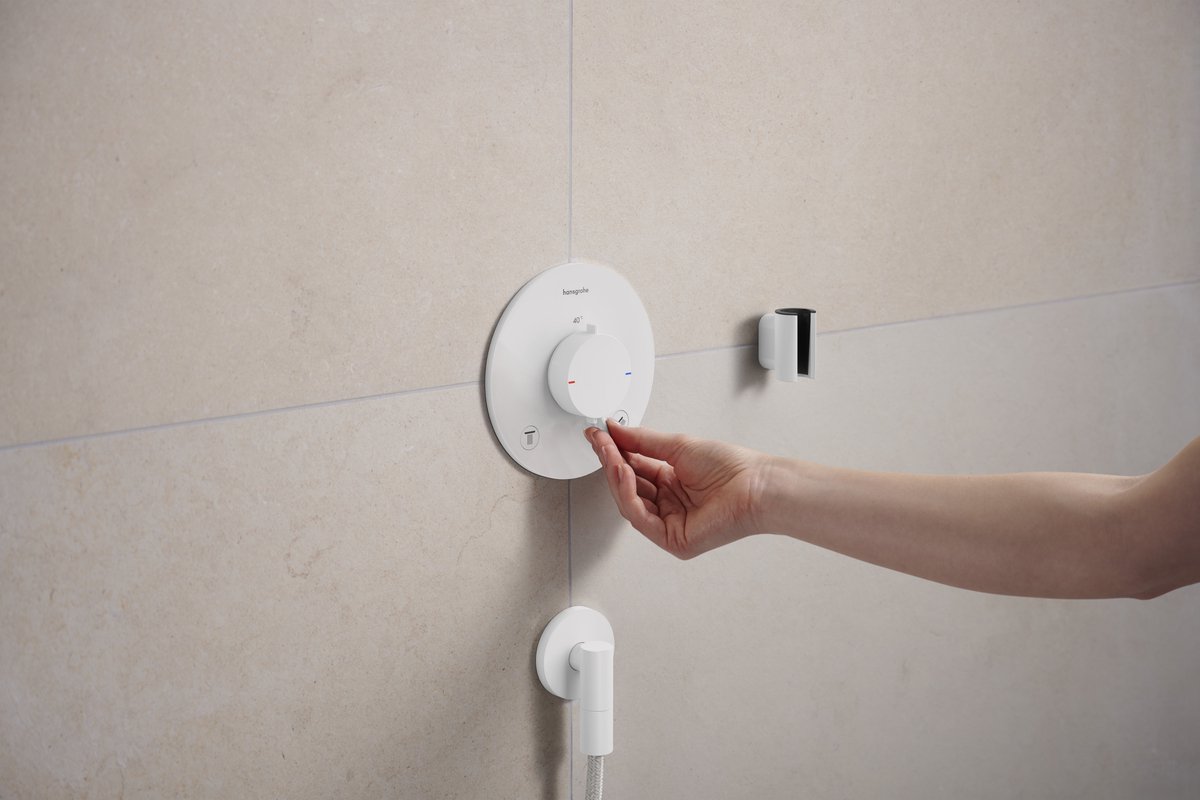 Hansgrohe FixFit Fine S - Wandaansluitbocht, mat wit 28882700
