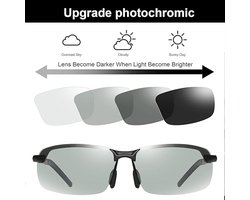 Polarized photochromic driving sunglasses, men's and women's day and night safety glasses