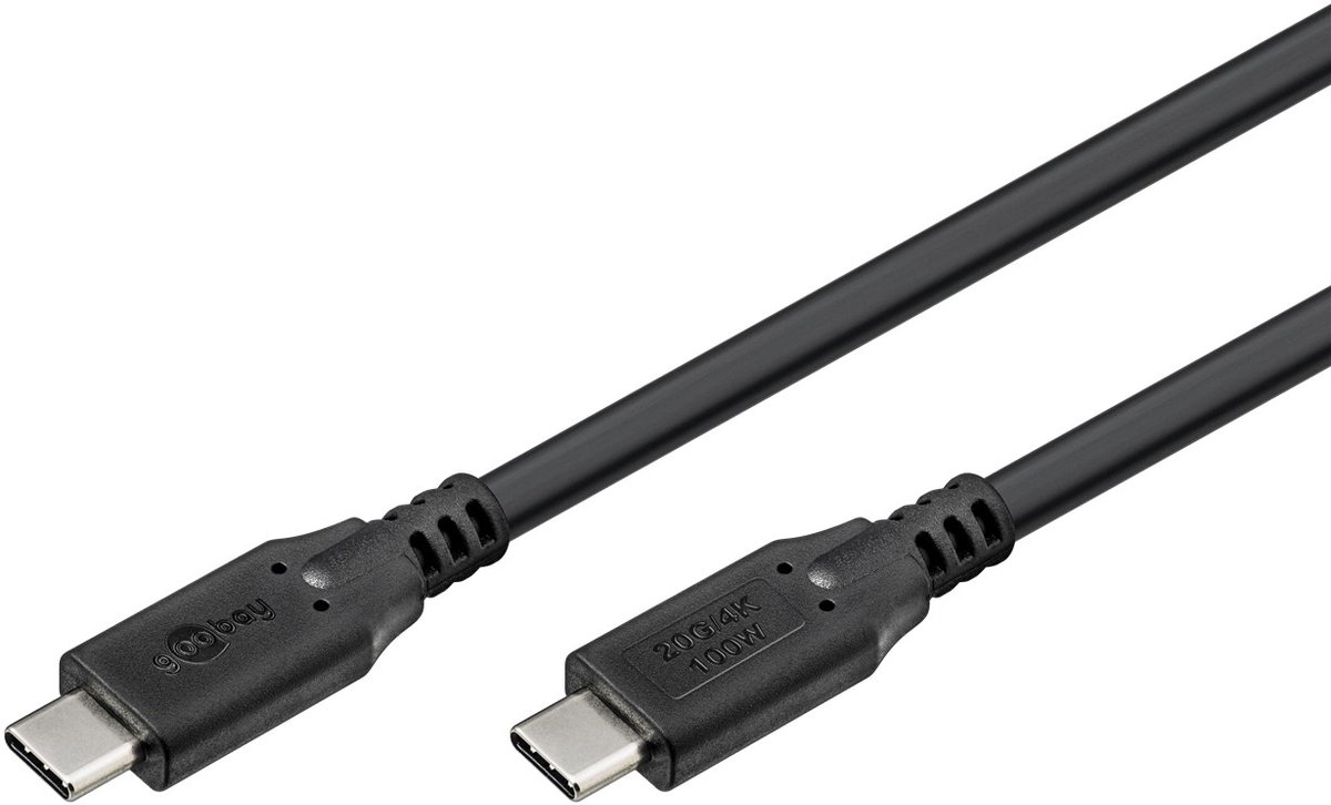 USB-C Kabel - USB4 Gen 2 - 100W laden - Pro - 1,5 meter - Zwart
