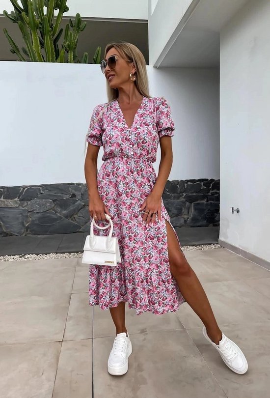 Schilo-jolie MIDI SHIRT Spring 2025 DRESS WVN - Rose- Dames Jurk - One Size