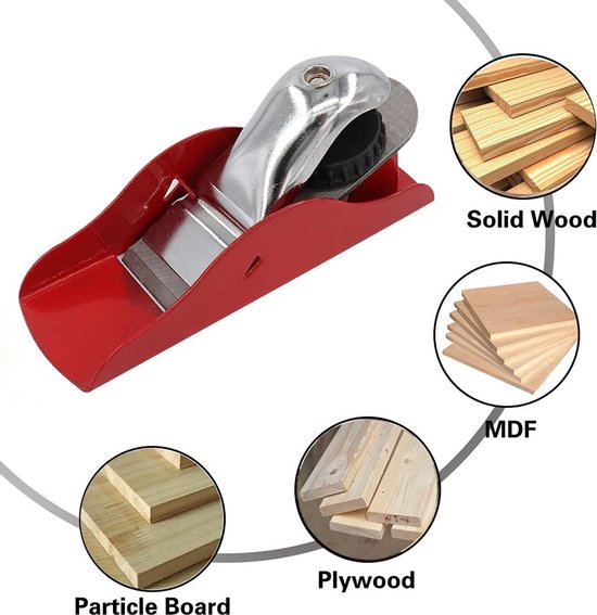 Mini handschaaf voor precisie houtbewerking - Compact en praktisch schaafblok - Mini handschaaf - Gereedschap - Kleine snoeischaaf - Timmermanszakschaaf - Verstelbaar mes - Voor snoeiprojecten Timmermans DIY Modelbouw - Groot formaat - 16*4,5 cm van Merkloos — afbeelding 4