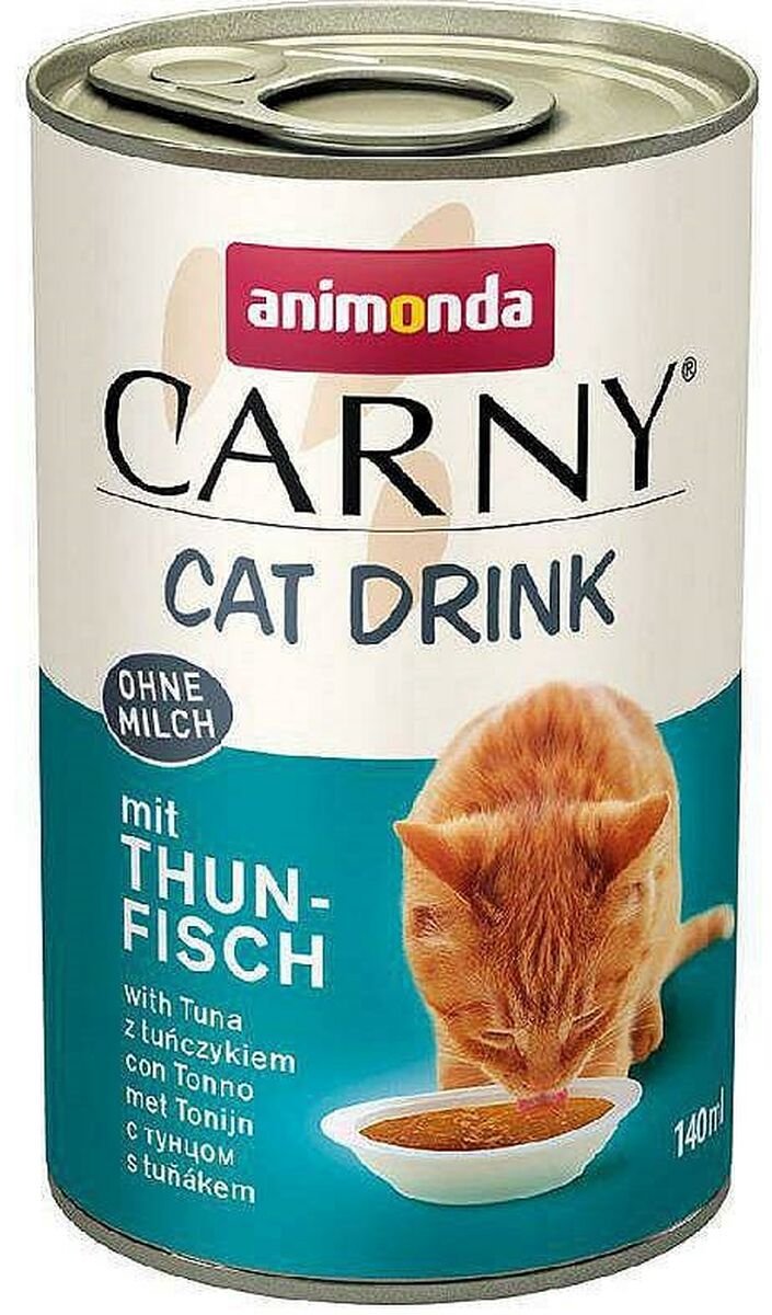 Animonda Animonda Carny Cat Drink Tonijn 140 ml - het heerlijke drankje voor katten zonder melk