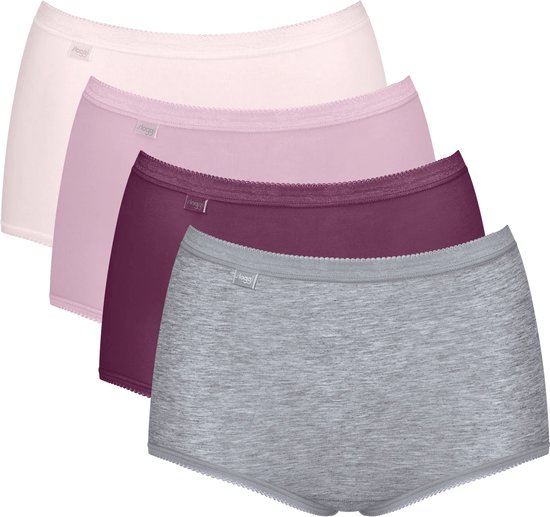 Sloggi - Lot de 4 Basic Maxi - 4 couleurs - Taille 46