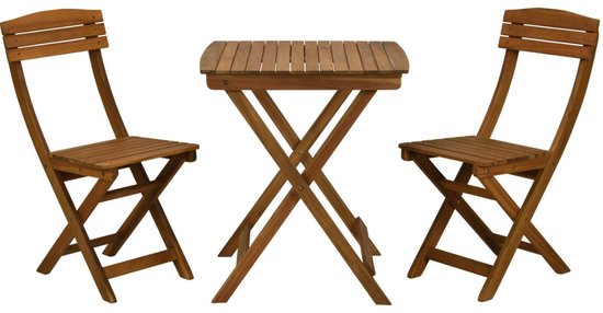 Balkonset - 3-delig - Acacia hout