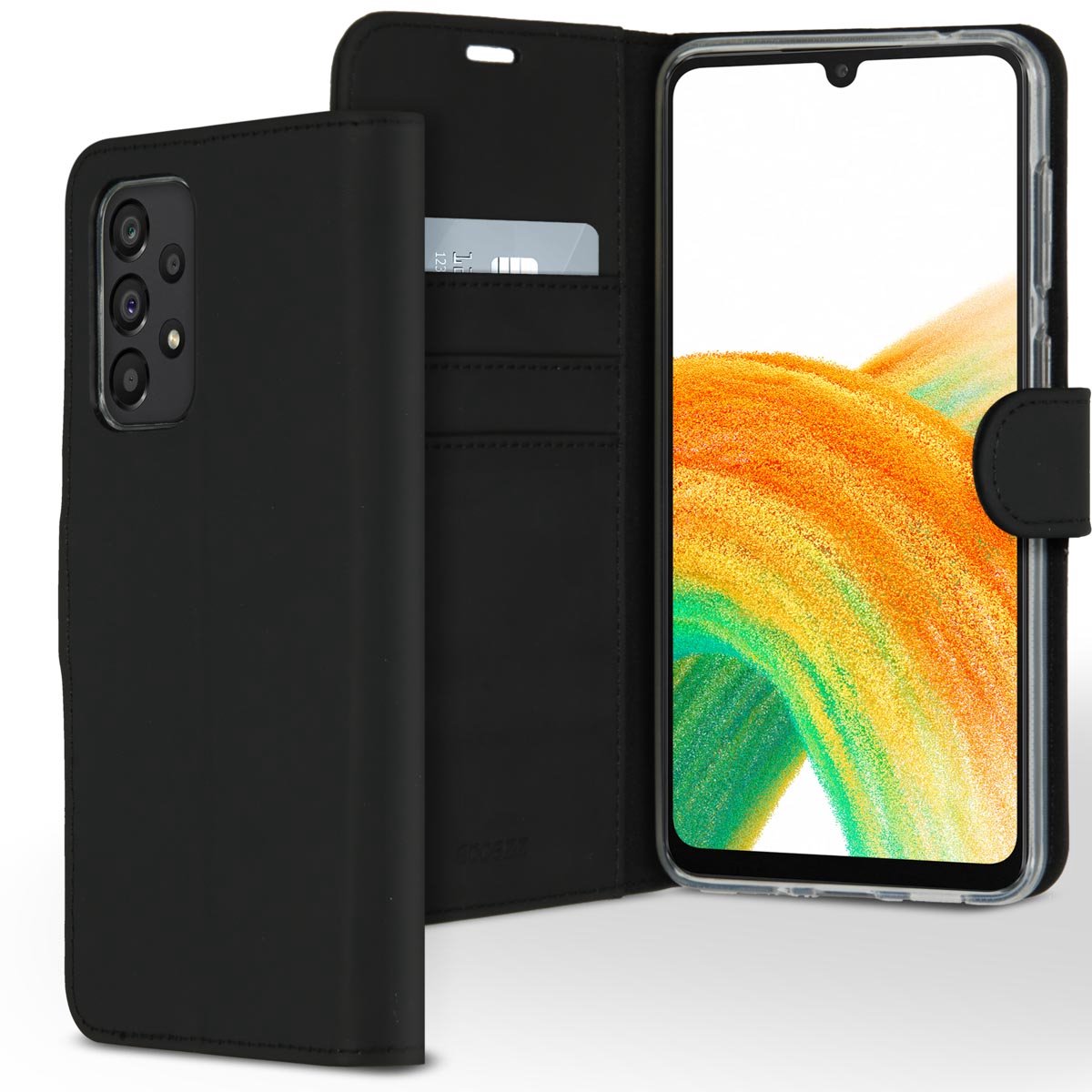 Accezz Wallet Softcase Booktype Samsung Galaxy A33 hoesje - Zwart