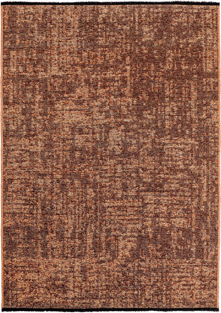 Muratap SPACE Vloerkleed – Laagpolig Velours – Modern & Sportief – Katoen & Chenille – Koper- 240x340 CM Terra
