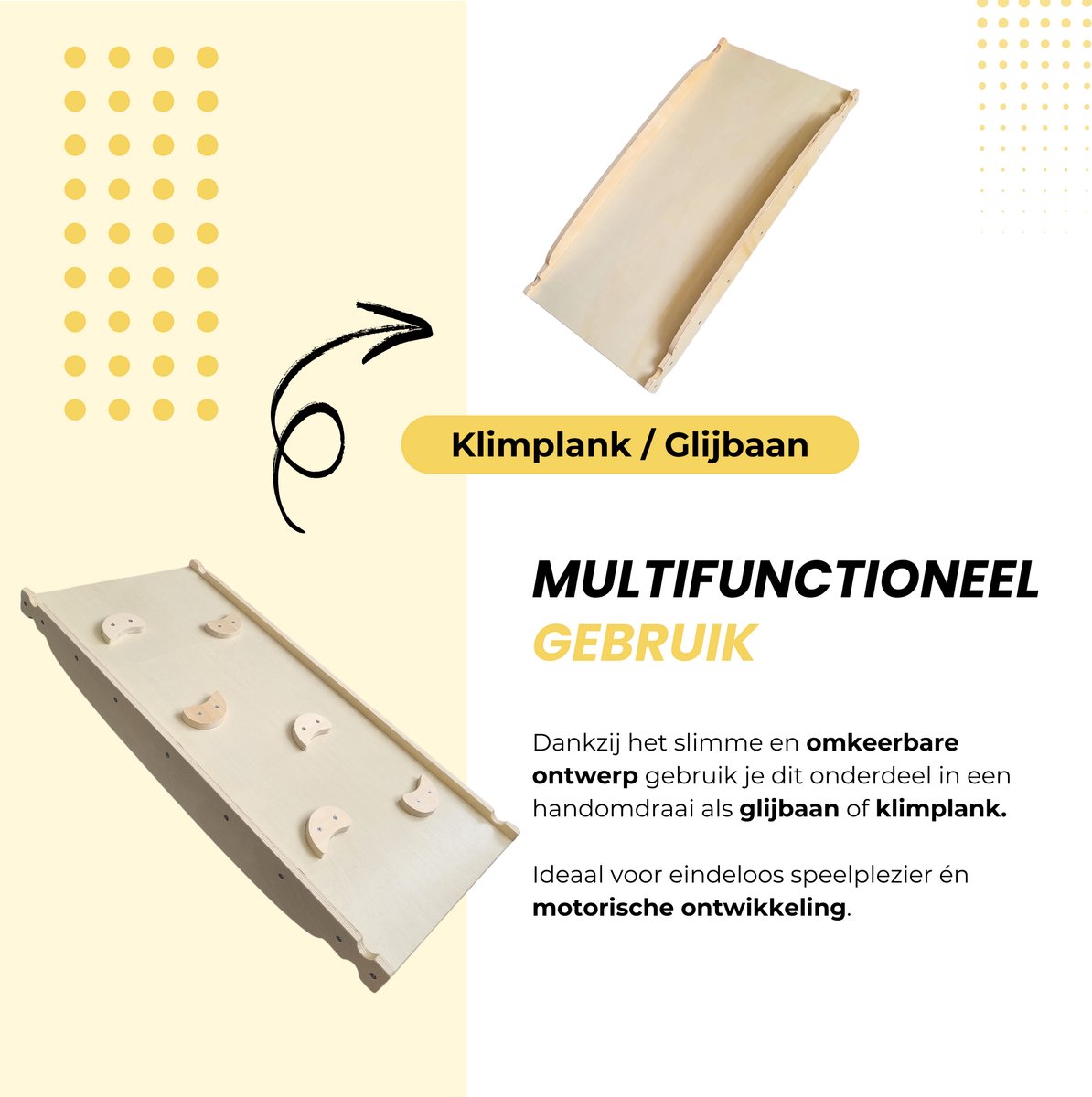 Dastium Kids - XXL Klimrek - Klimboog - Montessori Klimrek Kinderen - Klimdriehoek - Pikler Klimrek Peuter - Ontworpen in Nederland - Klimset - Klimrek Binnen - Naturel — afbeelding 3