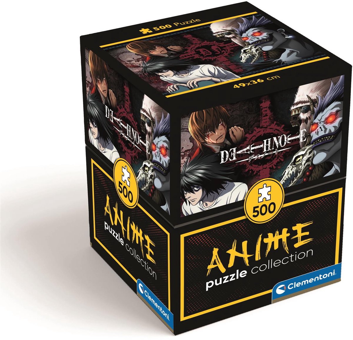 Clementoni - Puzzel - 500 Stukjes - Death Note - Anime collection - Cube - Puzzel Voor Kinderen en Volwassenen
