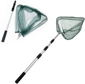 Visnet - 190 cm Telescopisch Visnet met Steel - Visnet - Opvouwbaar Visnet - Lange Steel - Geschikt voor Vijver-, Karper- en Forelvissen