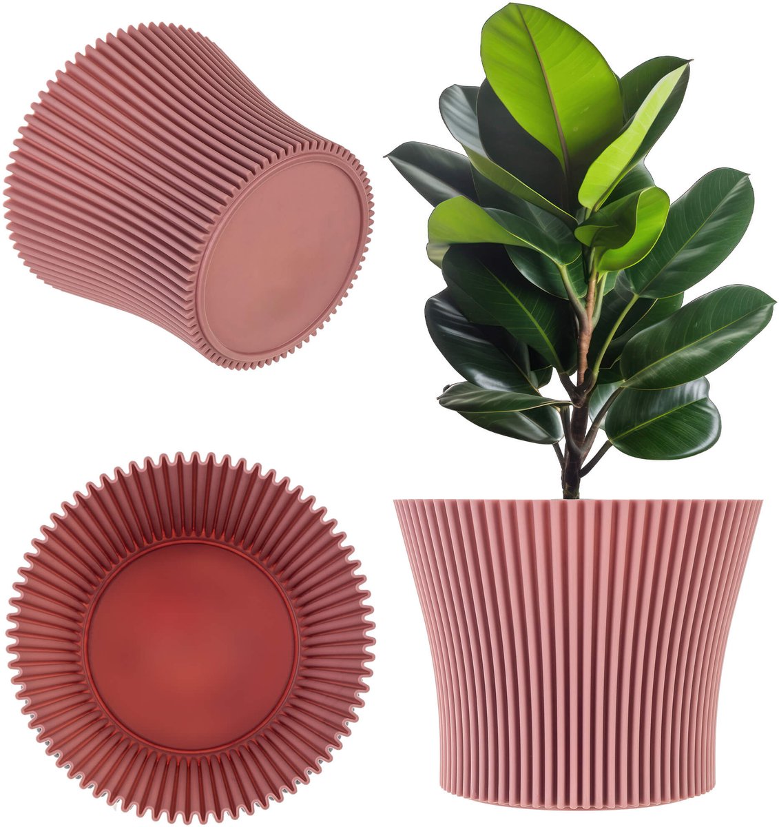 Estrela bloempot 19cm roze