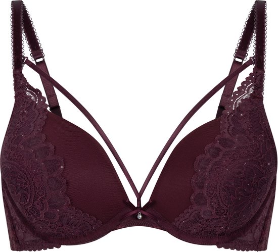 Hunkemöller Dames Lingerie Voorgevormde push-up beugel bh Isadora - Rood - maat D85