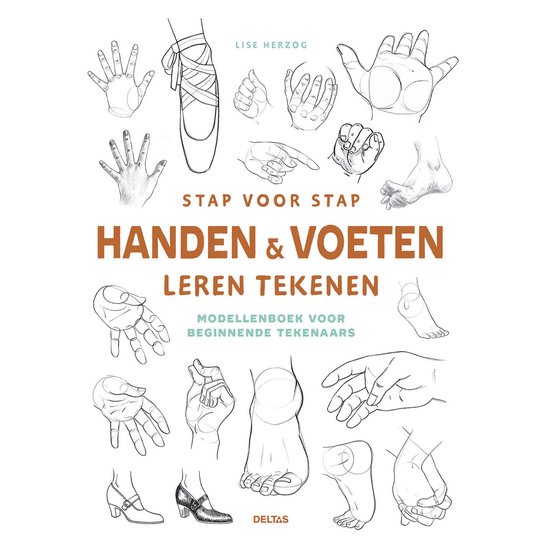 Stap voor stap handen en voeten leren tekenen