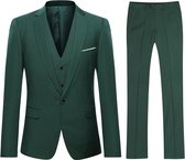 ALLTHEMEN Heren Slim Fit 3-delige Moderne Pakken - Herenpak Voor Zakelijke Bruiloften - S