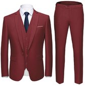 ALLTHEMEN Heren 3-Piece Suit - Heren casual pak voor zaken - XL